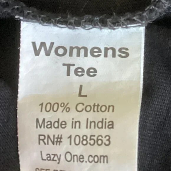 Lazy One Graphic Tee Dachshund Wiener Dog "I Long to be Around You" Sz L #109N - Picture 8 of 9